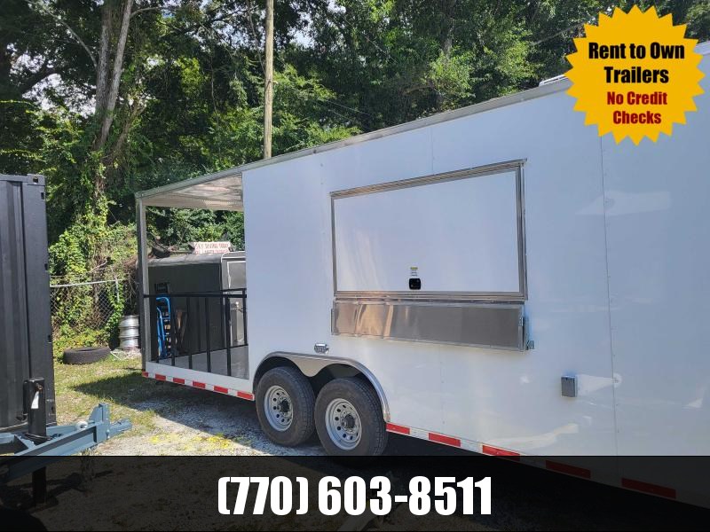 8.5x28 Porch Concession 7'6" Interior Height W/ Electrical & Sink Package 2022 Quality Cargo 8.5x28 Porch Concession 7'6" Interior Height W/ Electrical & Sink Package 2022 Quality Cargo