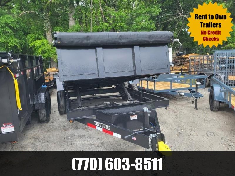 7x14 Dump Trailer 2-7000 LB Axles W/Tarp and Ramps 2022 Tuff Dump 7x14 Dump Trailer 2-7000 LB Axles W/Tarp and Ramps 2022 Tuff Dump