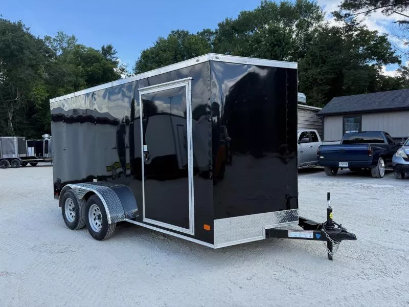 7x14 Enclosed Trailer 6'3" Interior Height W/ Side Door & Ramp 2026 Nationcraft