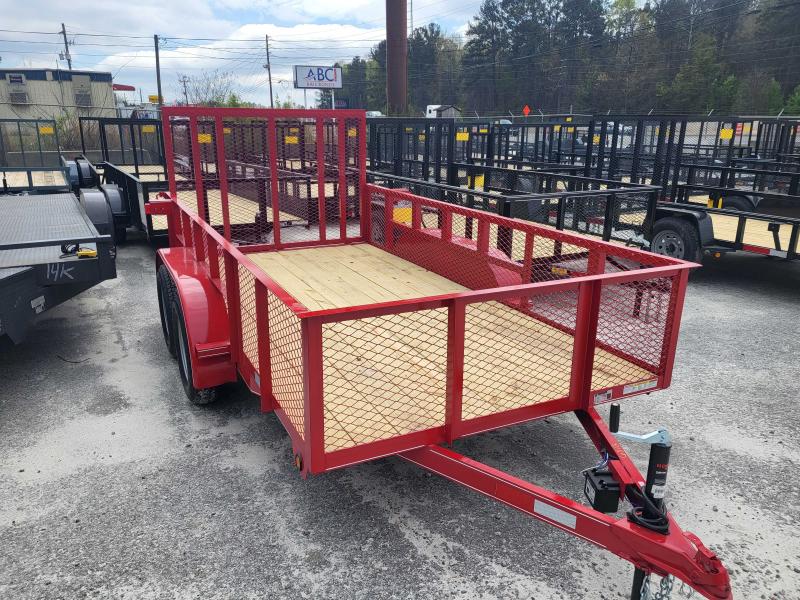 6X12 Utility W/ Brakes & 4 Foot Removable Gate 2023 Lonewolf Quality