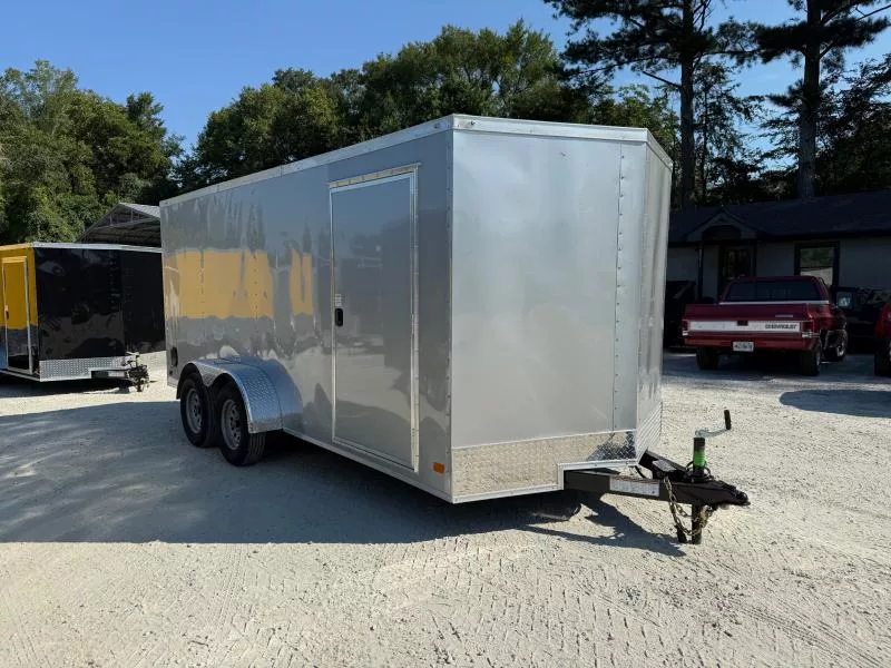 7X16 Enclosed Trailer 6'3" Interior Height W/ Side Door & Ramp 2026 Nationcraft