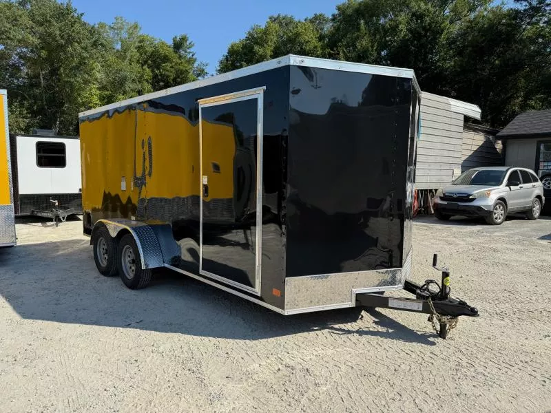 7X16 Enclosed Trailer 6'3" Interior Height W/ Side Door & Ramp 2026 Nationcraft