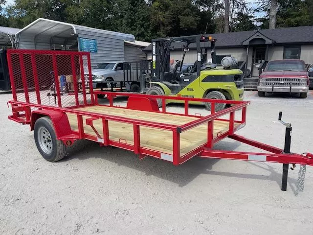 6X12 Utility Trailer W/ 4 Foot Removable Gate Spare Tire Mount & D-Rings 2025 Lonewolf