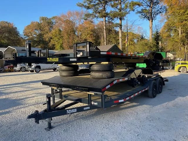 8.5X20 Wood Floor Car Hauler, Winch Plate, Drive Over Fender, W/ 5' Foot Slide in Ramps 2026