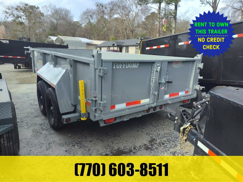 7X14 Dump Trailer W/ 27000 LB Axles 2 Foot Sides Tarp & Ramps 2024