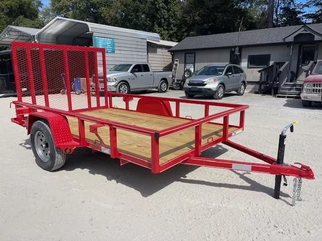 6X10 Utility Trailer W/ Spare Tire Mount D-Rings & 4 Foot Removable Gate 2025 Lonewolf