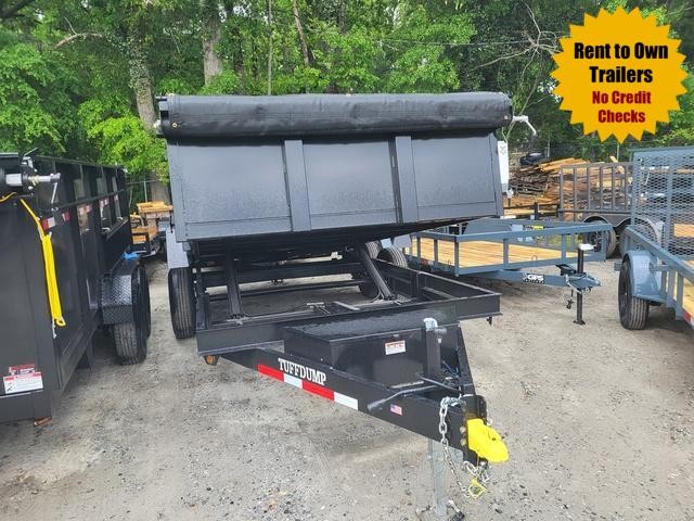 7X14 DUMP TRAILER 2' SIDES 2-7000 LB AXLES W/TARP & RAMPS 2022 TUFFDUMP 7X14 DUMP TRAILER 2' SIDES 2-7000 LB AXLES W/TARP & RAMPS 2022 TUFFDUMP