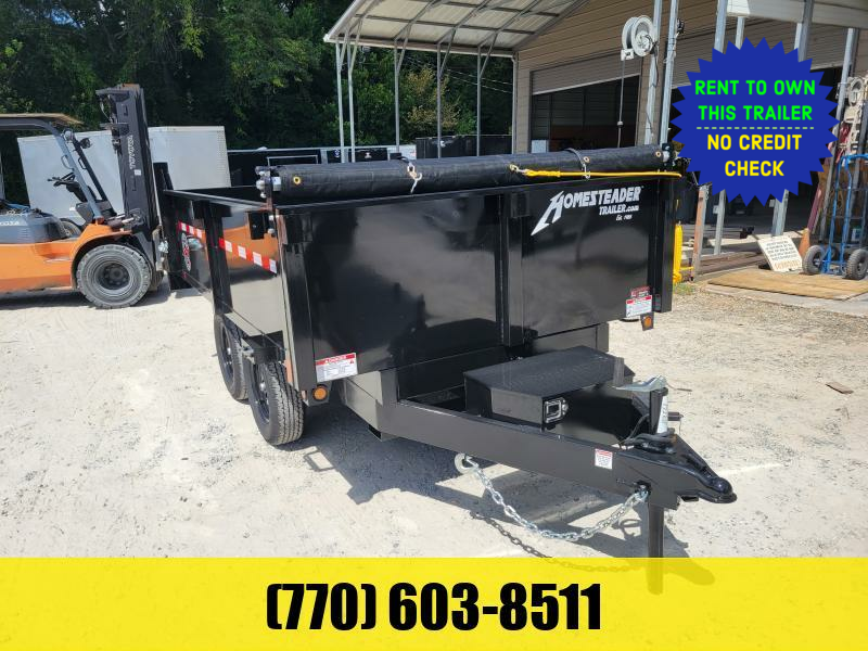 6x10 Dump Trailer W/ Tarp 2024 Homesteader Quality Built Trailers For Sale In GA A&A Center