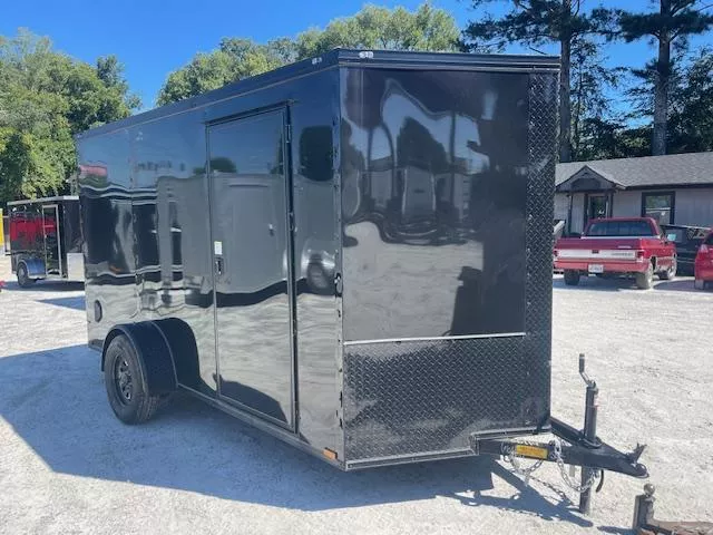 6x12 Enclosed 6'3" Interior Height Blackout Package W/ Side Door & Ramp  2026 Quality Cargo