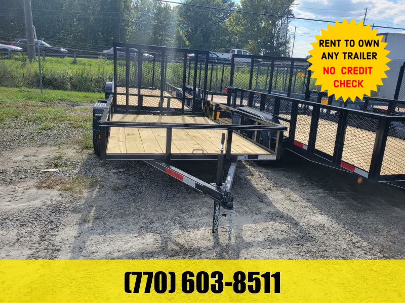 6X12 Utility Trailer W/ 4 Foot Removable Gate 2023 Lonewolf Quality