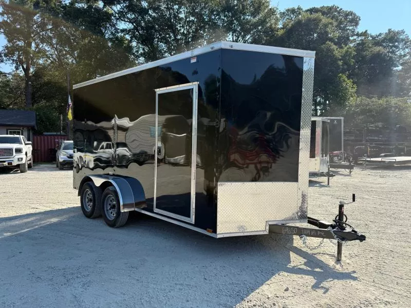 7x14 Enclosed Trailer 7ft Interior Height W/ D-Rings Side Door & Ramp 2026 Quality Cargo