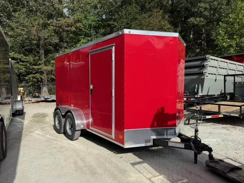 6x12 Enclosed 6'3" Interior Height W/ Side Door & Ramp 2026 Nation Craft