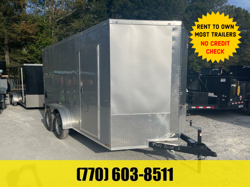 7x14 Enclosed Trailer 6'9" Interior Height W/ Side Door & Ramp 2024