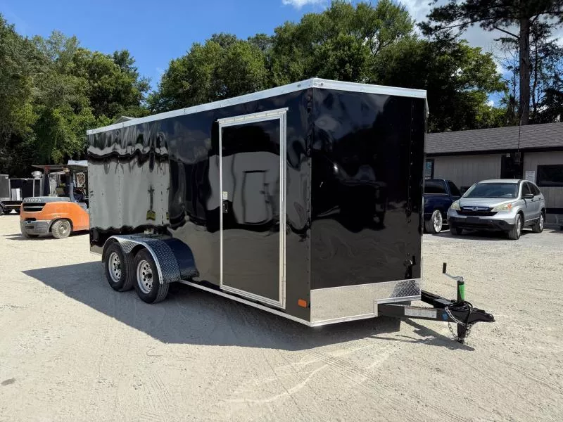 7X16 Enclosed Trailer 6'3" Interior Height W/ Side Door & Ramp 2026 Nationcraft