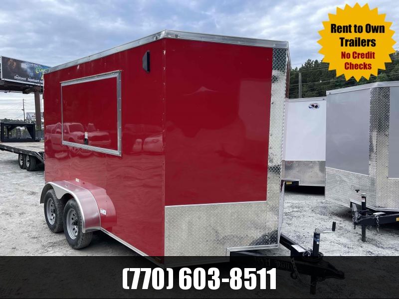 7X12 Concession 6'3" Interior Height W/ 3X6 Concession Window & Barn Door 2022 Quality Cargo 7X12 Concession 6'3" Interior Height W/ 3X6 Concession Window & Barn Door 2022 Quality Cargo