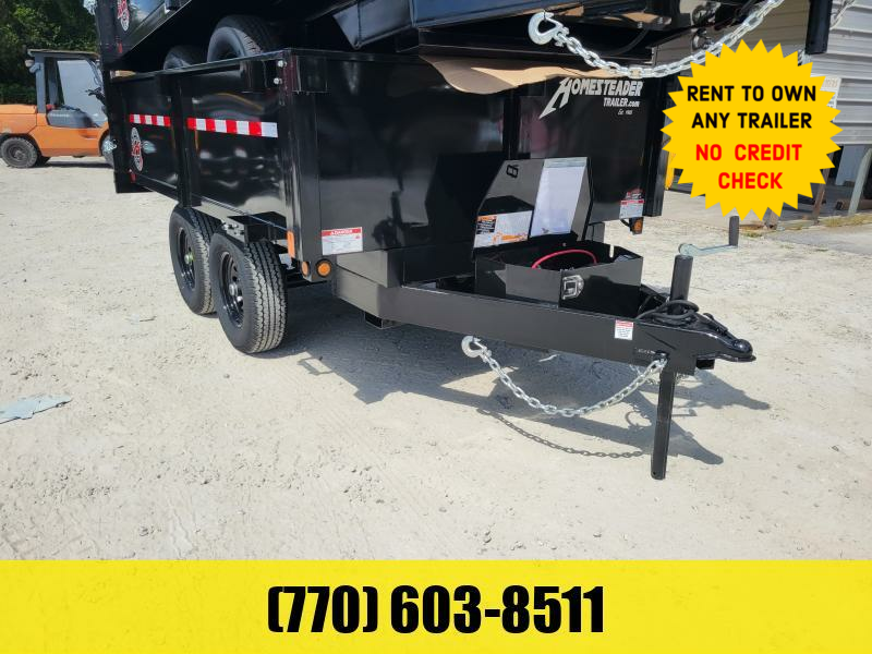 7X14 Dump Trailer 27000 LB Axles W/ 4 Foot Sides Tarp & Ramps 2023