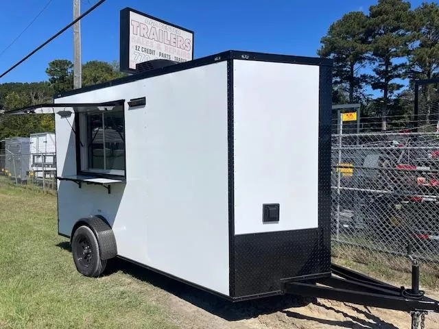 6X12 Food Trailer SINK PKG, 50 AMP ELECTRICAL PACKAGE, A/C, FINISHED INTERIOR 2026 CONCESSION