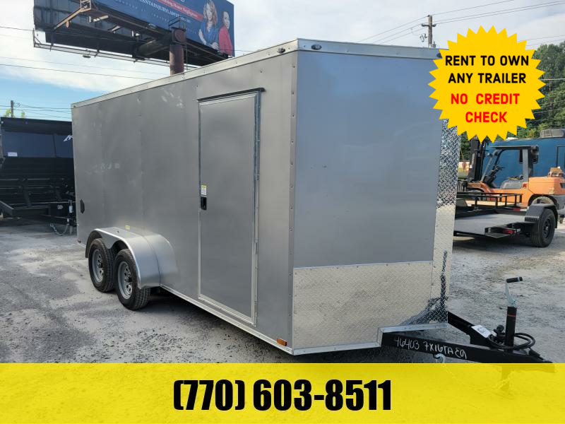 5X10 Enclosed Trailer 5 Foot Interior Height W/ Side Door & Ramp 2023