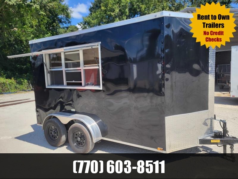 6x12 Concession 7' Interior Height Wired For A/C W/ Side Door & Barn Door 2022 Quality Cargo 6x12 Concession 7' Interior Height Wired For A/C W/ Side Door & Barn Door 2022 Quality Cargo