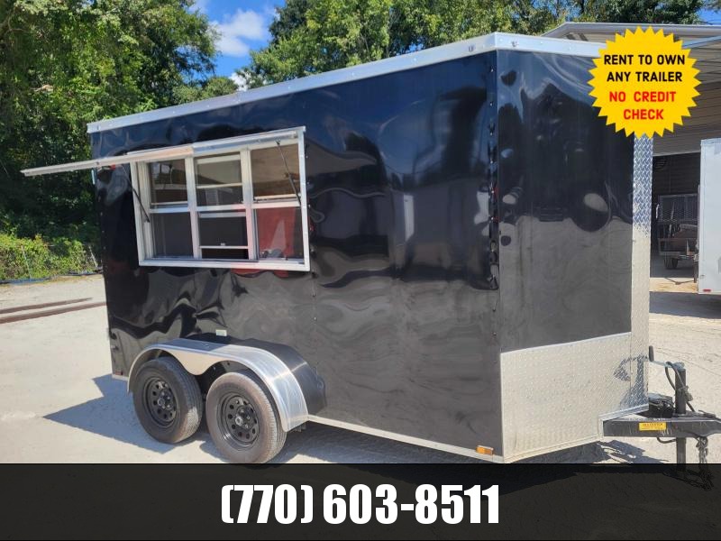 6x12 Concession 7' Interior Height Wired For A/C W/ Side Door & Barn Door 2022 Quality Cargo 6x12 Concession 7' Interior Height Wired For A/C W/ Side Door & Barn Door 2022 Quality Cargo