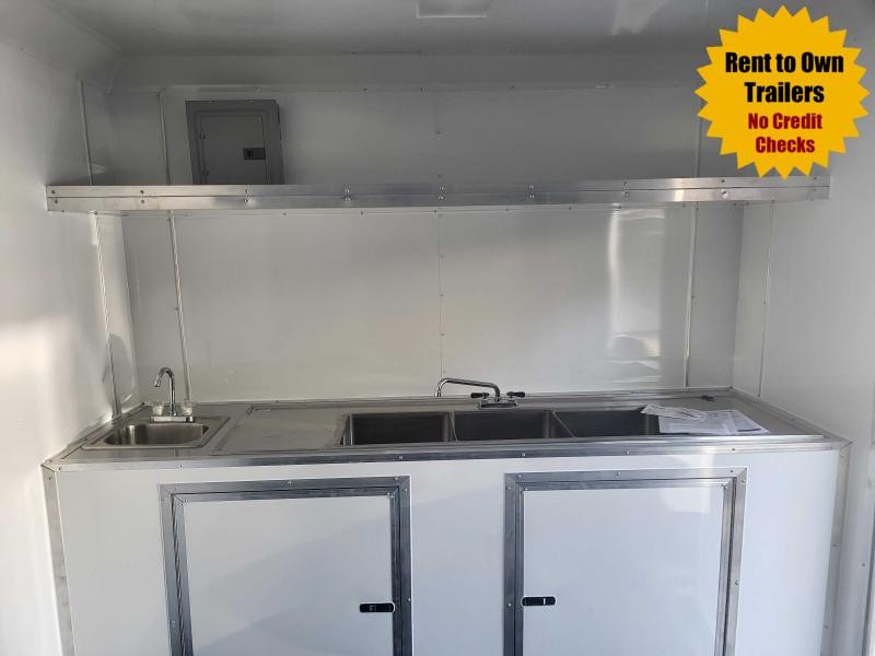 8.5X28 Porch Concession 7'6" Interior W/ Electrical & Sink Package 2022 Quality Cargo 8.5X28 Porch Concession 7'6" Interior W/ Electrical & Sink Package 2022 Quality Cargo