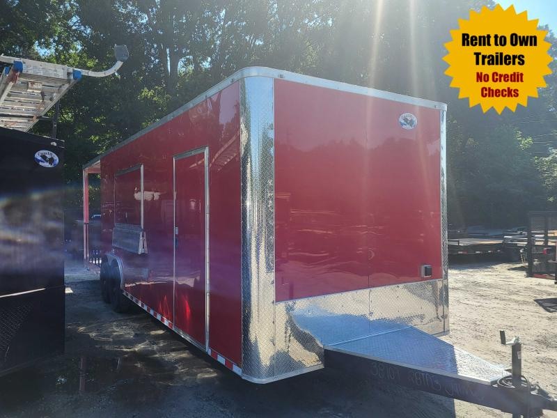 8.5X28 Porch Concession 7'6" Interior W/ Electrical & Sink Package 2022 Quality Cargo 8.5X28 Porch Concession 7'6" Interior W/ Electrical & Sink Package 2022 Quality Cargo