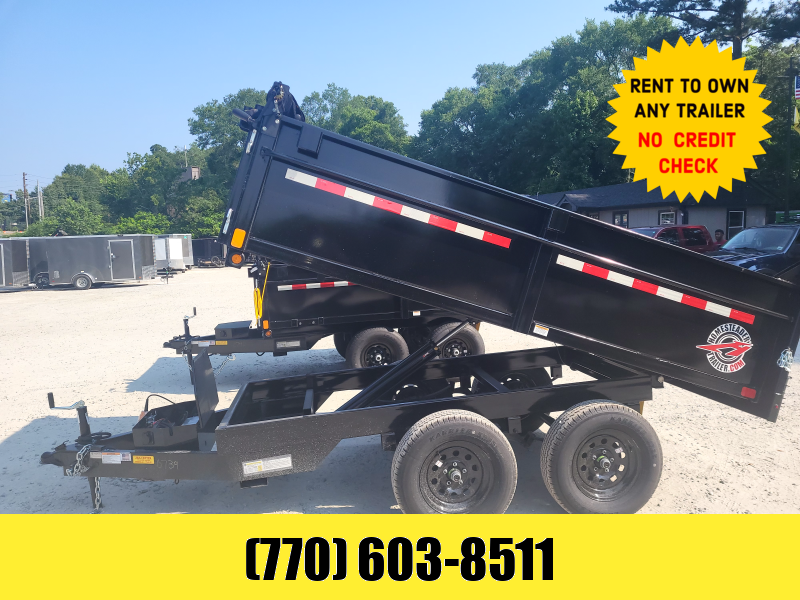 7X14 Dump Trailer 27000 LB Axles W/ 4 Foot Sides Tarp & Ramps 2023