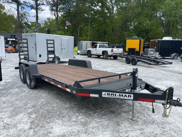 7x18 USED Heavy Equipment Trailer 2-6000 LB Axles W/ 5 Foot Stand 
