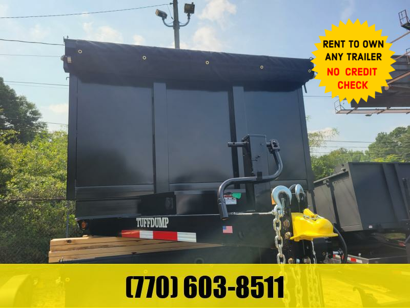 7X16 Dump Trailer 27000 LB Axles W/ Tarp & Ramps 2023 TuffDump