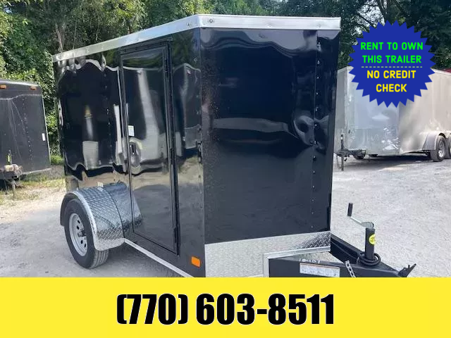 5x8 Enclosed Trailer 5' Interior Height W/ Side Door & Ramp 2026 Nationcraft
