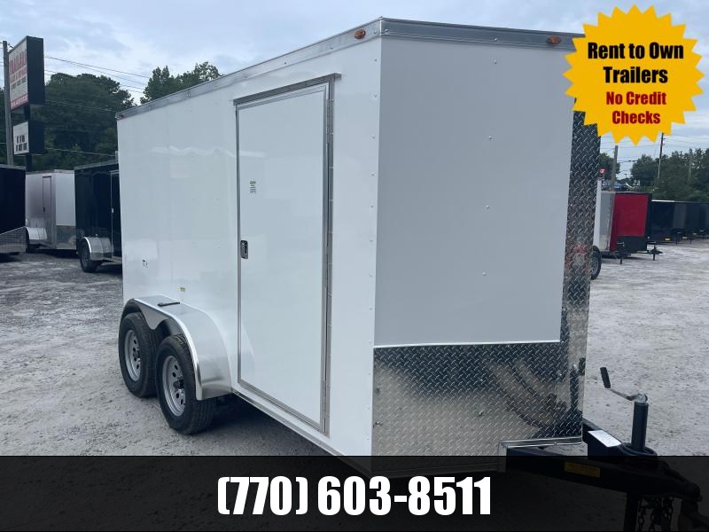 6x12 Enclosed 6'3" Interior Height W/ Side Door & Barn Door 2023 Dino Cargo 6x12 Enclosed 6'3" Interior Height W/ Side Door & Barn Door 2023 Dino Cargo