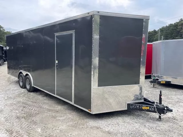 8.5X24 Enclosed Trailer 7' Interior Height 5200 LB Axles W/Rear Wing Side Door & Ramp 2026 Quality Cargo