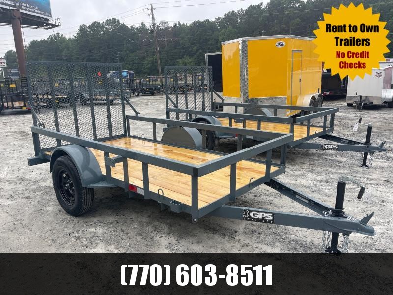 5X10 Utility W/ 4' Gate LED Lights & Gate Assist Shocks 2022 GPS 5X10 Utility W/ 4' Gate LED Lights & Gate Assist Shocks 2022 GPS