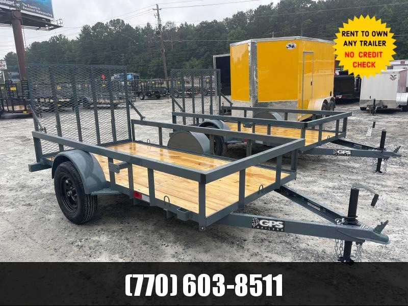 5X10 Utility W/ 4' Gate LED Lights & Gate Assist Shocks 2022 GPS 5X10 Utility W/ 4' Gate LED Lights & Gate Assist Shocks 2022 GPS