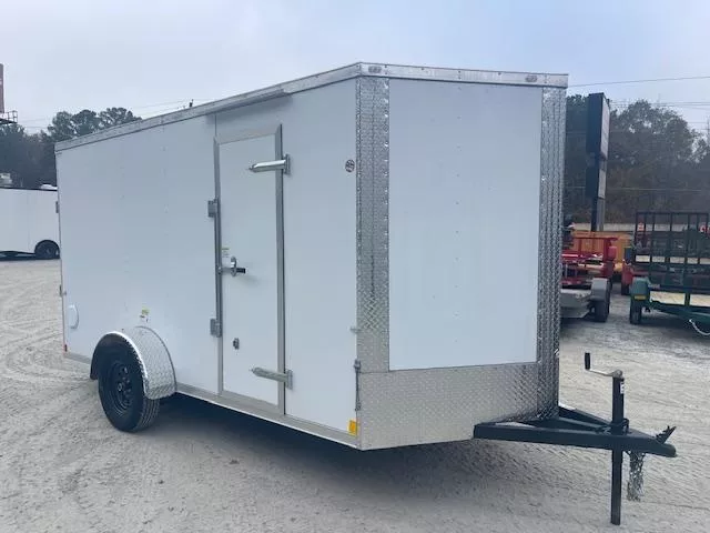 USED 6x12 Enclosed 6'3" Interior Height W/ Side Door & Ramp 2025 Cargo Craft