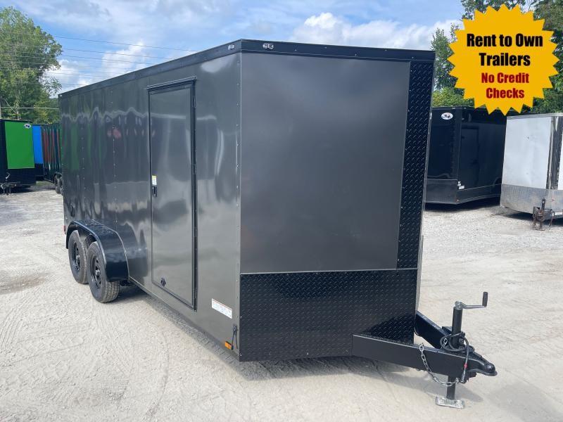 7x16 Enclosed 6'3" Interior Height W/ Blackout PKG Side Door & Ramp 2022 Anvil Trailer 7x16 Enclosed 6'3" Interior Height W/ Blackout PKG Side Door & Ramp 2022 Anvil Trailer