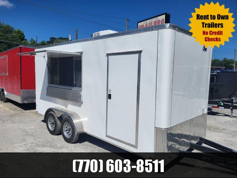 7x16 USED Concession 7' Interior Height W/Electrical Pkg Finished Walls and Ceiling 2022 Quality Cargo 7x16 USED Concession 7' Interior Height W/Electrical Pkg Finished Walls and Ceiling 2022 Quality Cargo