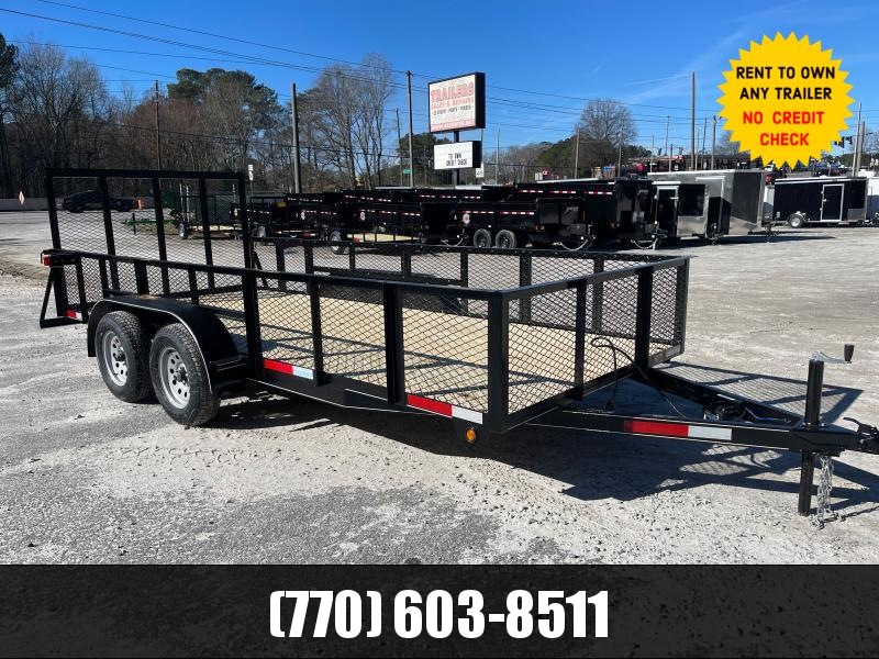 6.5X16 Utility W/ Brakes 24" Sides & 4' Removable Gate 2023 Lonewolf 6.5X16 Utility W/ Brakes 24" Sides & 4' Removable Gate 2023 Lonewolf