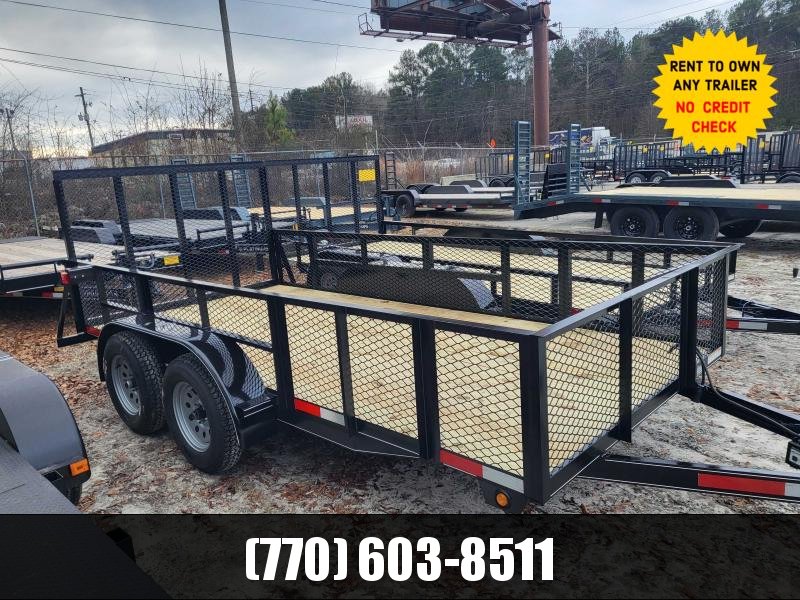 6.5X14 Utility W/ Brakes 24" Sides & 4' Removable Gate 2023 Lonewolf 6.5X14 Utility W/ Brakes 24" Sides & 4' Removable Gate 2023 Lonewolf