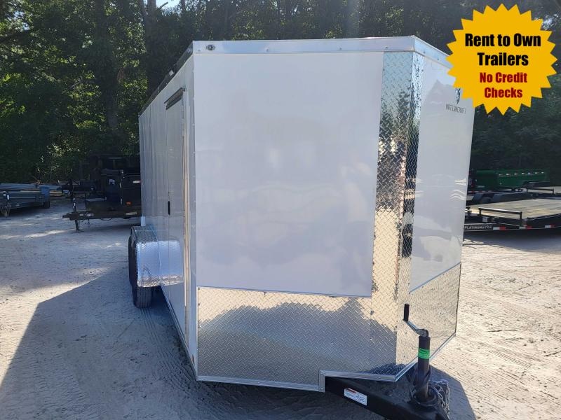 7x16 Enclosed 6'3" Interior Height W/ Side Door, Ramp & Screwless Exterior 2022 Nationcraft Trailer 7x16 Enclosed 6'3" Interior Height W/ Side Door, Ramp & Screwless Exterior 2022 Nationcraft Trailer