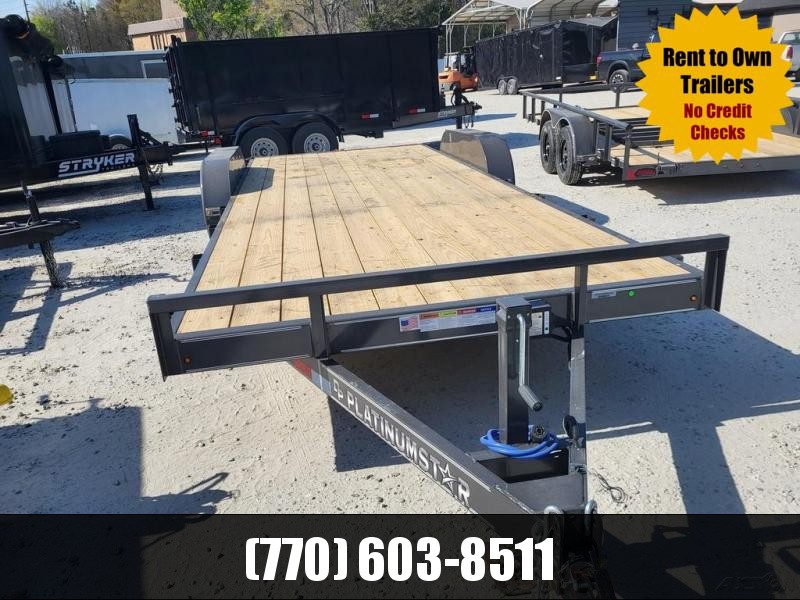 7x20 Car Hauler 2-5200 LB Axles W/ 5' Slide In Ramps 2022 DP Platinum Star 7x20 Car Hauler 2-5200 LB Axles W/ 5' Slide In Ramps 2022 DP Platinum Star