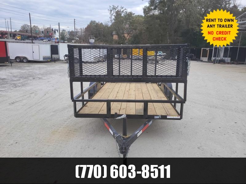 6x12 Utility W/6' Landscape Cage & 4' Removable Gate 2023 Lonewolf A