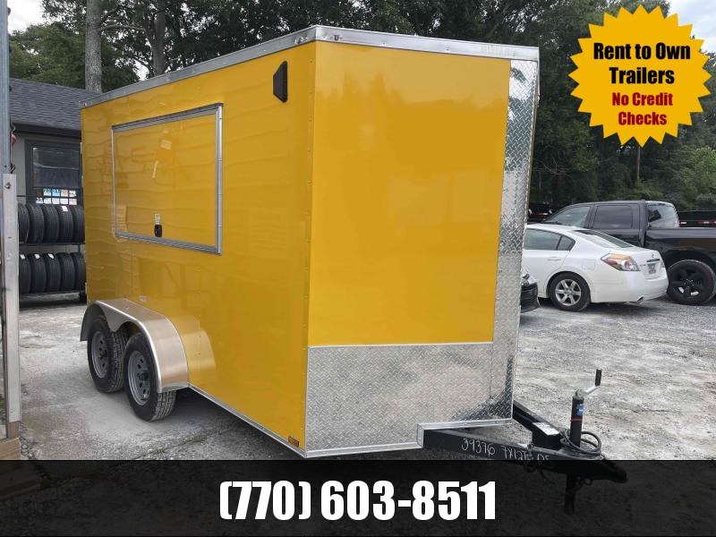 7X12 Concession 6'3" Interior Height W/ 3X6 Concession Window & Barn Door 2023 Quality Cargo 7X12 Concession 6'3" Interior Height W/ 3X6 Concession Window & Barn Door 2023 Quality Cargo