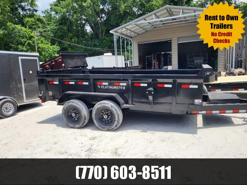 7x14 Dump Trailer 2-7000 LB Axles W/Scissor Lift Tarp and Ramps 2022 DP Platinum 7x14 Dump Trailer 2-7000 LB Axles W/Scissor Lift Tarp and Ramps 2022 DP Platinum