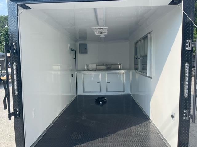 7x14 Food Trailer 7 Foot Interior Height W/ Blackout PKG 13,500 BTU A/C Water & Electrical PKG 2024 Quality Cargo Concession