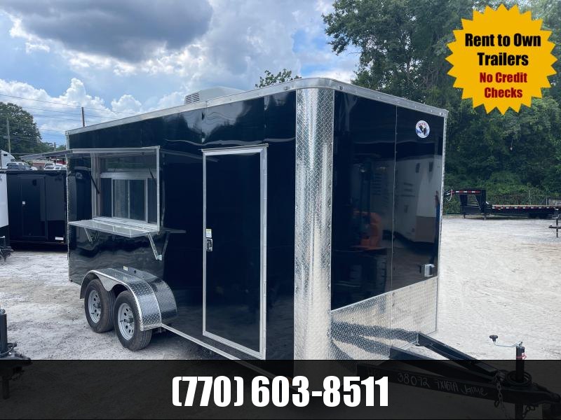 7X16 CONCESSION 7'3" INTERIOR HEIGHT W/ELECTRICAL PKG FINISHED WALLS AND CEILING 2022 QUALITY CARGO 7X16 CONCESSION 7'3" INTERIOR HEIGHT W/ELECTRICAL PKG FINISHED WALLS AND CEILING 2022 QUALITY CARGO