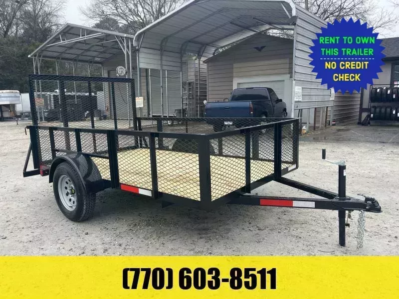 6X10 Utility Trailer W/ 2 Foot Mesh Sides 2025 Lonewolf