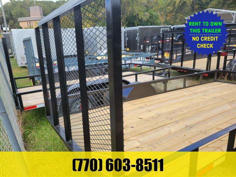 6x12 Utility Trailer W/ 4 Foot Removable Gate 2024 Lonewolf Quality