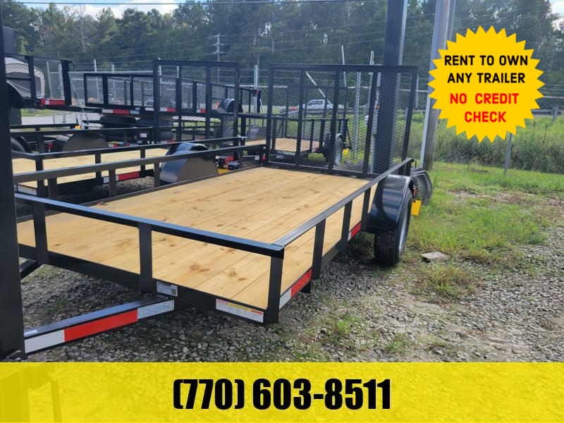 6X12 Utility Trailer W/ 4 Foot Removable Gate 2023 Lonewolf Quality
