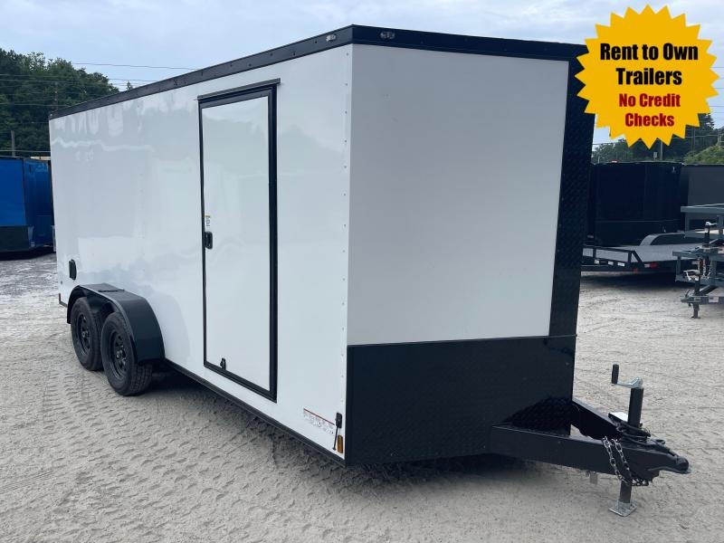 7x16 Enclosed 6'3" Interior Height W/ Blackout PKG Side Door & Ramp 2022 Anvil Trailer 7x16 Enclosed 6'3" Interior Height W/ Blackout PKG Side Door & Ramp 2022 Anvil Trailer